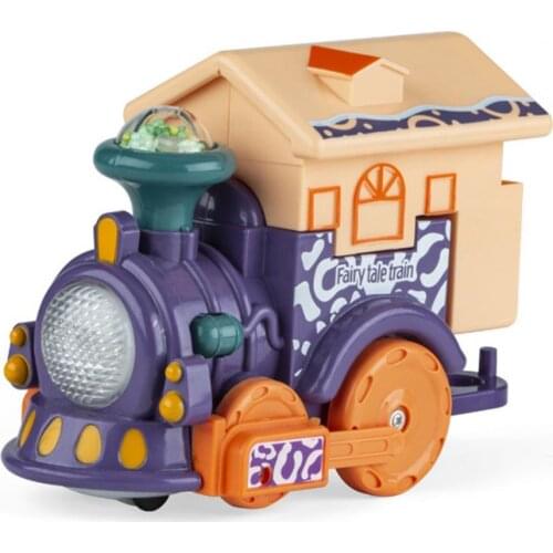 Little Train Toy Long-lasting Portable Drop-resistant Creative Little Train Toy for Home Play Vehicles Toys Pull Cartoon Play