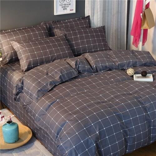 Juwenin Home 2018 new cartoon Dark-color Flower Series Bed Linens 4pcs Bedding sets