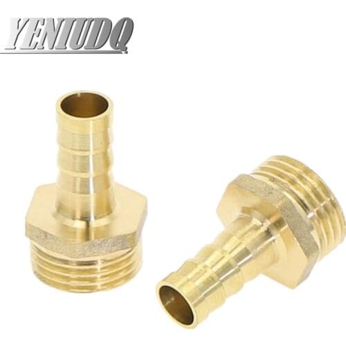 Brass Pipe Fitting 4mm 6mm 8mm 10mm 12mm 19mm Hose Barb Tail 1/8" 1/4" 1/2" 3/8" BSP Male Connector Joint Copper Coupler Adapter