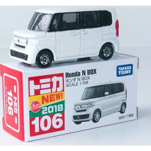 Takara Tomy Tomica No. 58 Honda N Box Mini Car Scale 1/58 Diecast Toy Model for Boys with New Lable