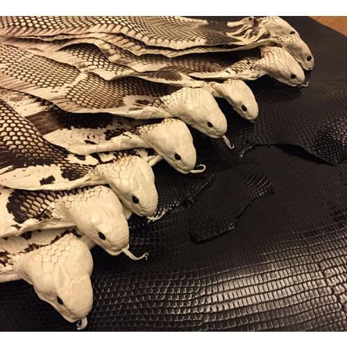 Natural color Grain Genuine snake leather for DIY handmade belt shoe handbag snake leather thickness 0.1-0.3mm