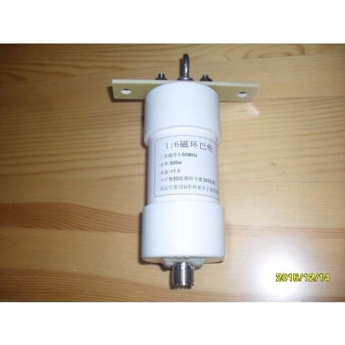 NEW 1PC 1: 6 balun 500w / 304 stainless steel ring / short wave single side of the radio / 50 ohm to 300 ohms