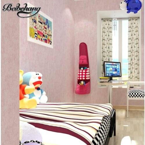 Beibehang Solid color wild non - woven wallpaper simple modern plain particle wallpaper warm bedroom children 's room background