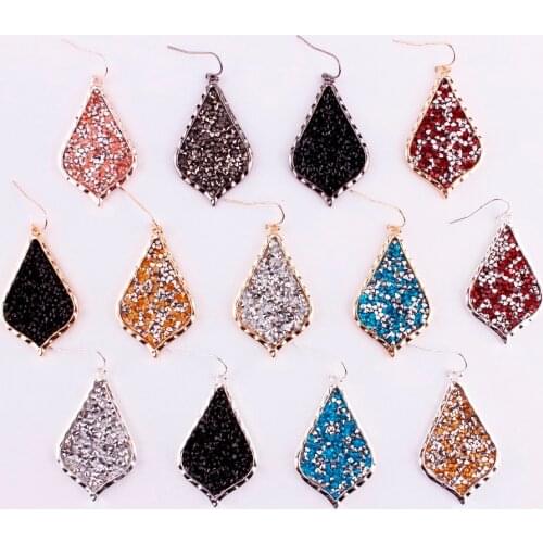 Hot New Designer Inspired Pave Crystals Teardrop Earrings KS Design Statement Earrings for Women Gift