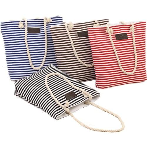 Casual Foldable Canvas Shopping Bag Women High Quality Eco friendly Reusable Grocery Tote Handbag Lightweight Shoulder Bags