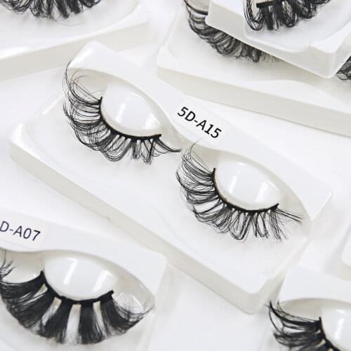 Faux mink eyelashes 25mm lashes fluffy messy 3d 5d mink lashes wholesale bulk natural false eyelashes extension