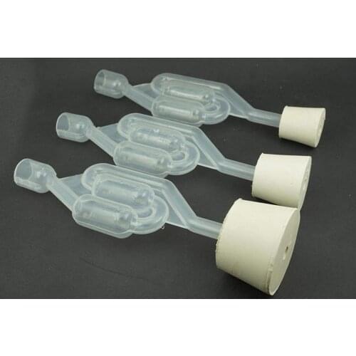 Twin Bubble Airlock Vent S-Bubble home brew Fermenter air lock & Bung Stopper Gum Rubber for Beer Wine Cider Mead Making Home Br