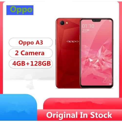 International Rom Oppo A3 4G LTE Cell Phone MTK6771 Octa Core Android 8.1 6.2" IPS 2280x1080 4GB RAM 128GB ROM 16.0MP Face ID