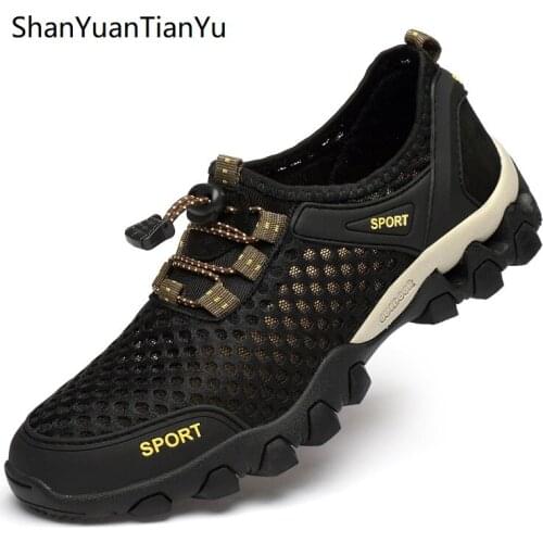 Sports Men Hiking Shoes Anti-skid Tourism Trekking Sneakers for Men Wear Resistant Plus Size Mens Camping Tracking Trainers New
