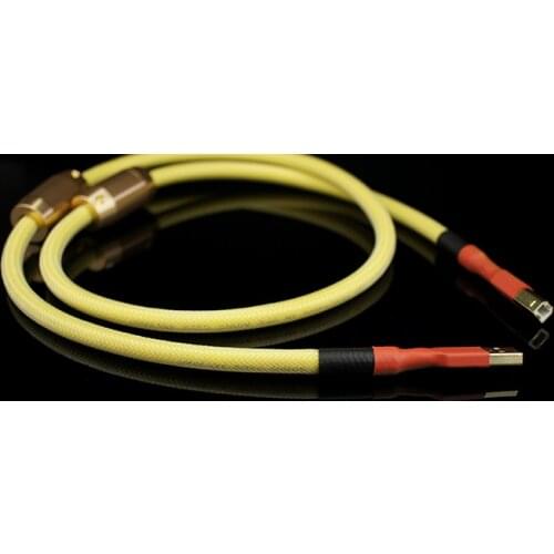 Aucharm ACUSB2S USB 2.0 Cable Silver Plated HIFI EXQUIS 4N Red Copper OFC Wire