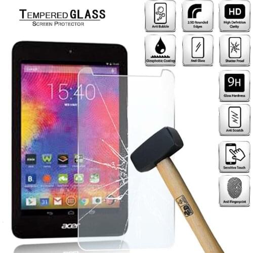 Tablet Tempered Glass Screen Protector Cover for Acer Iconia One 7 B1-750 7 Inch Eye Protection Anti-Scratch Screen