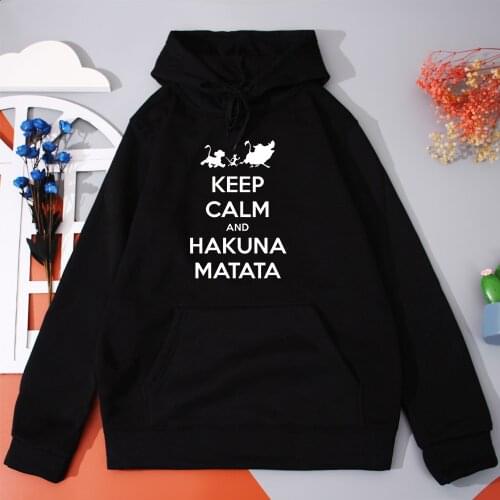 Simba Timon Pumba Lady Hoodies Lion King Hakuna Matata Sweatshirt Funny Stylish Harajuku Hoodie Fashion Loose Pullover For Women