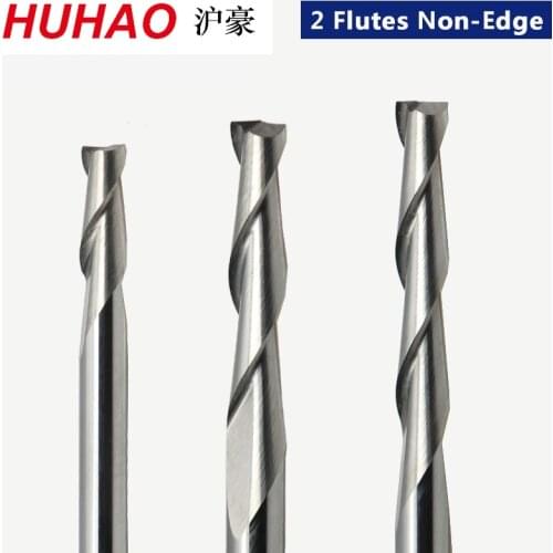 1pc 3.175mm SHK Wood cutter CNC Router Bits 2 Flutes Spiral End Mills Double Flute Milling Cutter Spiral PVC Cutter