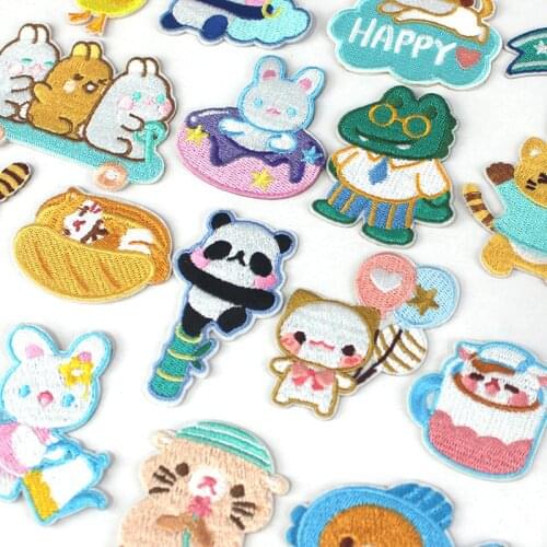 1pc Cute Embroidery cloth Sticker Badge Decoration for Clothes Caps Bags