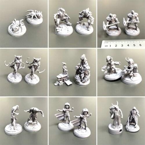 2PCS Sine Tempore Black Rose Wars Board Game Miniatures Traveller Star Frontiers Sci-fi TRPG Role Playing Figure Wargame Model