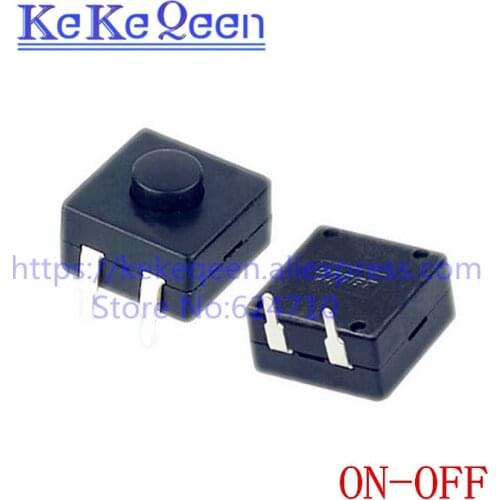 20PCS/LOT Flashlight Button Switch YT-1212-112YB 1212-112YB 12*12 ON-OFF 2Pin 90 Degree Feet