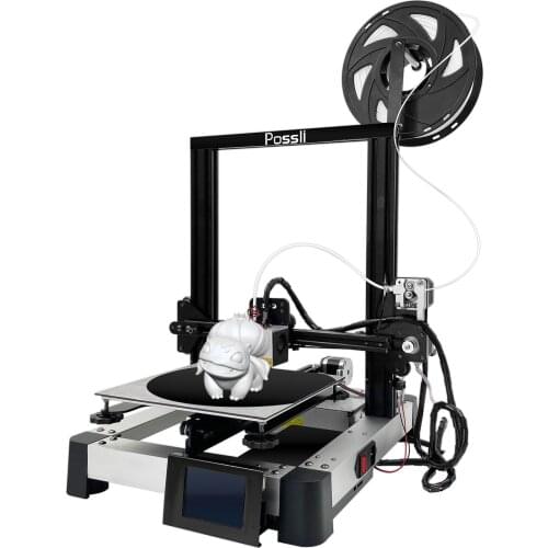 POSSLI P3 3D Printer Integrated Structure Design with Carborundum Glass Platform Silent Motherboard and Branded Power Supply
