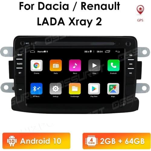 Car Radio Android 10 GPS Audio for Dacia Duster Logan2 Renault Captur Lada Xray2 2012-2017 Sandero Stereo Multimedia Player