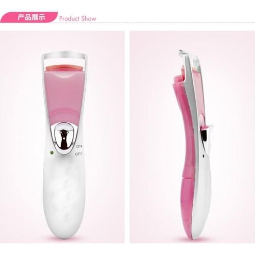 Electric Heated Eyelash Curler Portable Makeup Eye Lashes Long Lasting Useful Eyelash Curler Lash Curler Battery Operated Sale