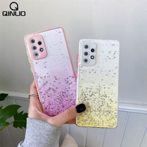 Bling Glitter Clear Case For Samsung Galaxy S20 FE S21 Plus Note 20 Ultra A01 A11 A12 A21S A31 A51 A71 A20 A50 A32 A52 A72 Cover