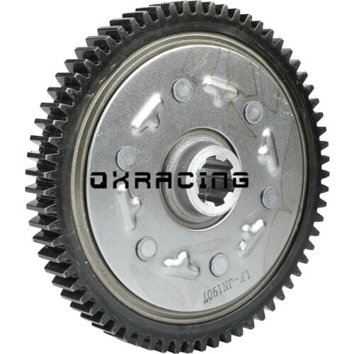 Motorcycle lifan125cc LF 125cc 67 tooths Manual Clutch Primary Gear For Kick Starter Horizontal Engines Dirt Pit Bike
