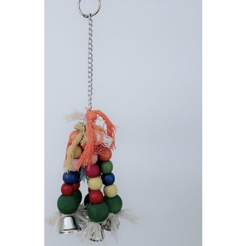 Wooden Bird Chew Bite Swing Toy Bird Products Pet Toy Accessories Cockatiel Parrot hang Toys BT016