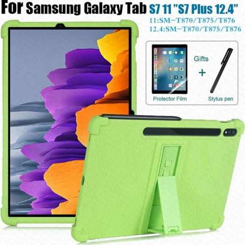 Kids Case For Samsung Galaxy Tab S7 2020 SM-T870 T875 Silicone Stand Cases For Samsung Galaxy Tab S7 Plus 2020 SM-T970 T975