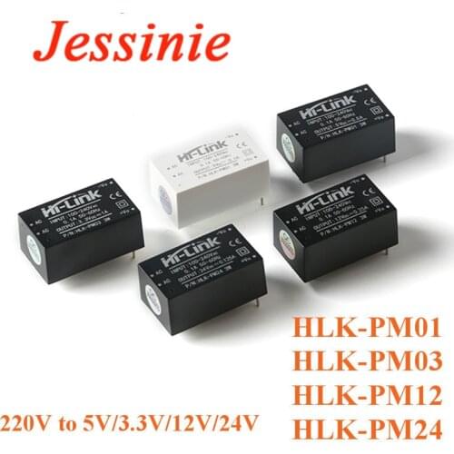 HLK-PM01 HLK-PM03 HLK-PM12 HLK-PM24 AC-DC 220V to 5V/3.3V/12V/24v Mini Step Down Buck Power Supply Module Intelligent Switch