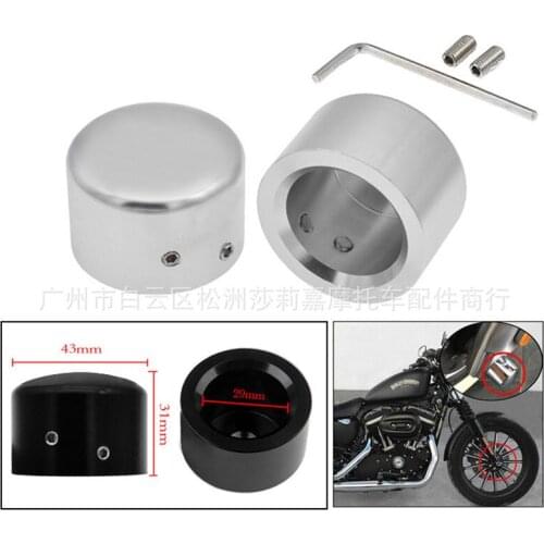 Chrome CNC motorcycle part moto crash pad for harley Sportster falling protection motorbike Frame Sliders wheel pads protection