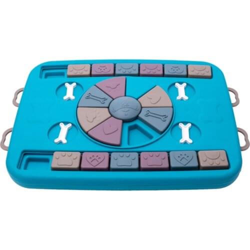 Bite-resistant And Anti-boring Game Plates Dog Puzzle Toys Slow Feeding Fun Treasure Hunting 27*6*37.5cm Multifunctional Games