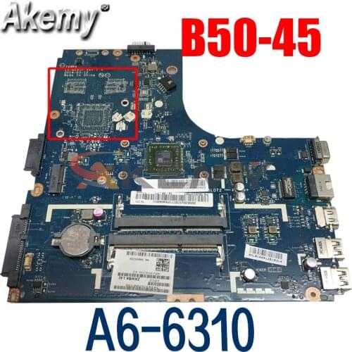 Laptop motherboard For LENOVO Ideapad B50-45 A6-6310 AM6310 Mainboard ZAWBA/BB LA-B291P 5B20G36755