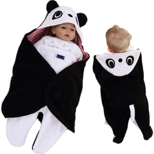 Novel Soft Polar Fleece Infant Blankets Newborn Parisarc Winter Autumn Sleep Bag Baby Wrap Envelope Swaddling Swaddle JZ1703