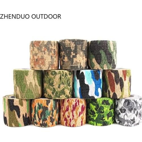 Retaining Plastic Retractable Non-woven Outdoor Camouflage Tape Hunting Outdoor Hunting Camouflage Tape for Tree Stands Hunting