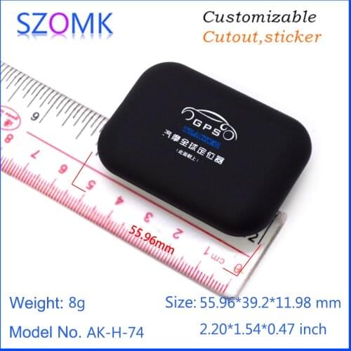 1 piece 56*39*12mm szomk plastic enclosure for electronics GPS tracking locator instrument housing diy bluetooth plastic box