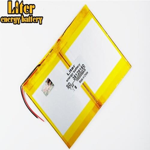Polymer lithium ion battery 3.7V 35128150 10000mAh With plug For CH, Tablet PC Battery , Perfect quality of lar