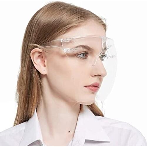 Transparent Face Shield Unisex Eye Shield Mask for Face Protector Shield Half Face Sun Glasses Shield Guard Anti-spray Face Mask