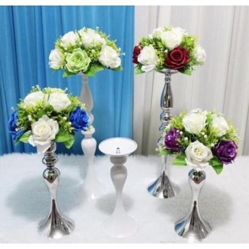 Wedding Table Decoration Flower Stands Candlestick T station Road Lead metal Columns Main Table Flower Vase Pendulum Props