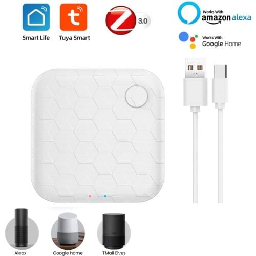Tuya Wifi Zigbee Hub Smart Gateway Remote Voice Control Home Smart Home Bridge Control Centor Work With Alexa Google Home App