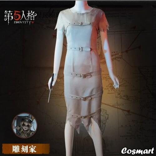 Anime Identity V Sculptor Dress Uniform Cosplay Costume Halloween Suit For Women Outfit New 2020