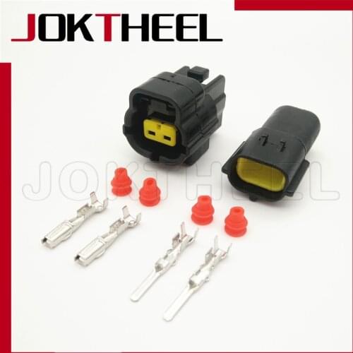 1-20 kit 174354-2 174352-2 Denso 2 Pin way male female sealed waterproof auto wire connector plug for car truck