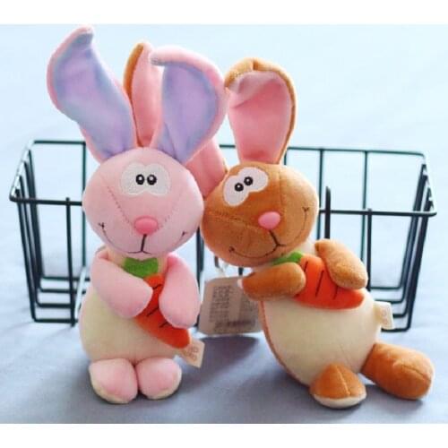 1pc 12cm Lovely Rabbit Plush Toys Soft Stuffed Animals Mini Bunny Bag Pendant Plush Dolls Key Chain for Children Girls Gifts