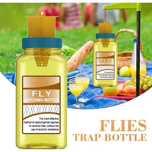 1PC Fruit Flies Catcher Trap Bottle Outdoor Indoor Fly Catching Non-Toxic Tool Reusable Flies Honey-trap Catcher killer Tools