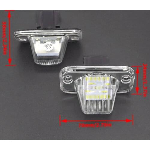 1 Pair LED Number License Plate Light For VW Transporter T4 / Caravelle MK4 / Multivan MK4 Jetta Passat B5 B6 Combi Eurova