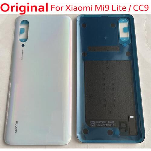 100% Original Best For 6.39" Xiaomi Mi 9 Lite CC9 Phone Back Battery Cover Housing Door Rear Case with Adhesive tape Glass Lid