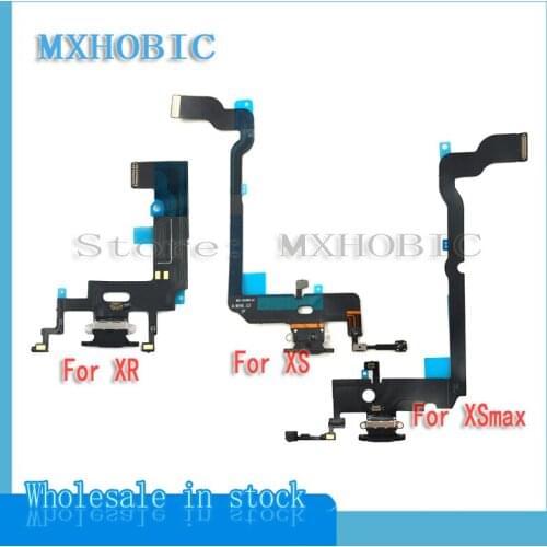 20pcs/lot New Dock Connector Charging Port Flex Cable For iPhone XR XS Max USB Charger Plug Ribbon Replacement Parts