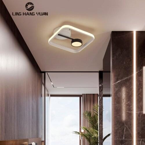 Black&White Home Chandelier Led Light 15w Modern ceiling Chandelier Lighting Corridor Light Aisle Lamp Living room Dining room