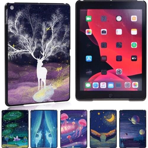 For Apple IPad Mini1/2/3/4/5/iPad2/3/4/iPad (5/6/7th Gen)/Air/Air 2/Air3/Pro/Pro(1st/2nd Gen) Slim Paint Series Tablet Case+pen