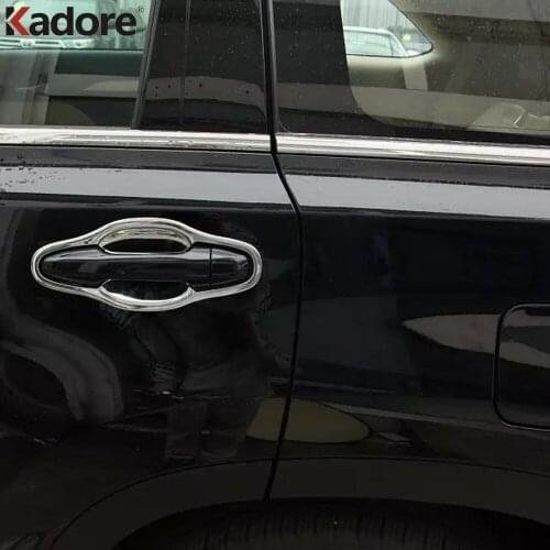 For Toyota Highlander 2015 2016 2017 2018 2019 Chrome Side Door Handle Bowl Cover Trim Car Sticker Accessories Styling