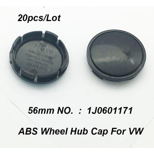 20pcs Black/blue Accessory Wheel Hub Cap 56MM 2.2INCH ABS 1J0601171 Wheel Center Caps For vw Passat B6 B7 CC MK5 MK6 Tiguan