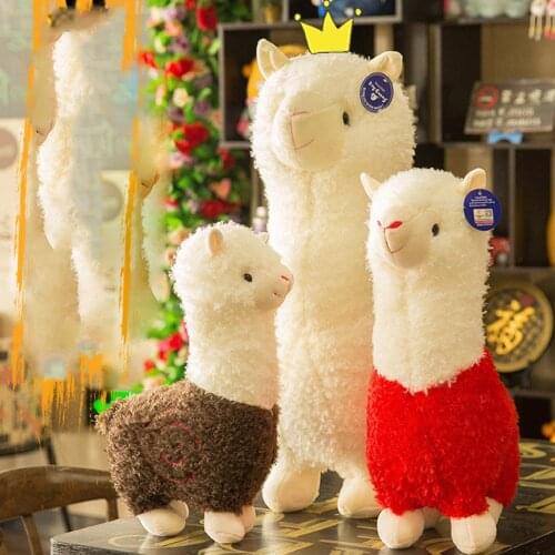 6 Colors 25cm New Animal Doll Soft Cotton Stuffed Doll Cute Alpaca Plush Toy Home Office Decor Kids Girl Birthday Christmas Gift